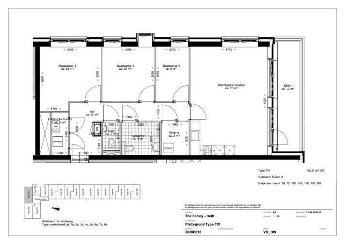 Appartement in Delft met 4 kamers